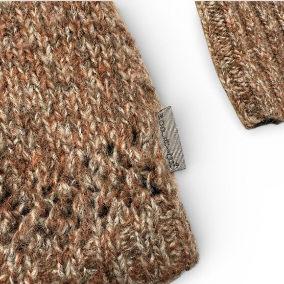 Vintage Woolrich Women’s Large Zip Front Wool Cardigan Sweater Rustic Brown - Picture 5 of 11